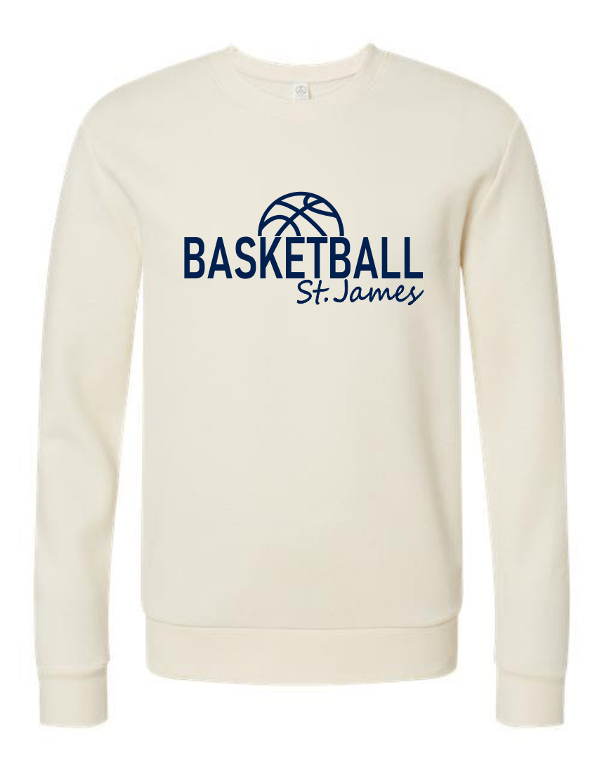 SJA Thunder Basketball Crewneck Cream/Navy