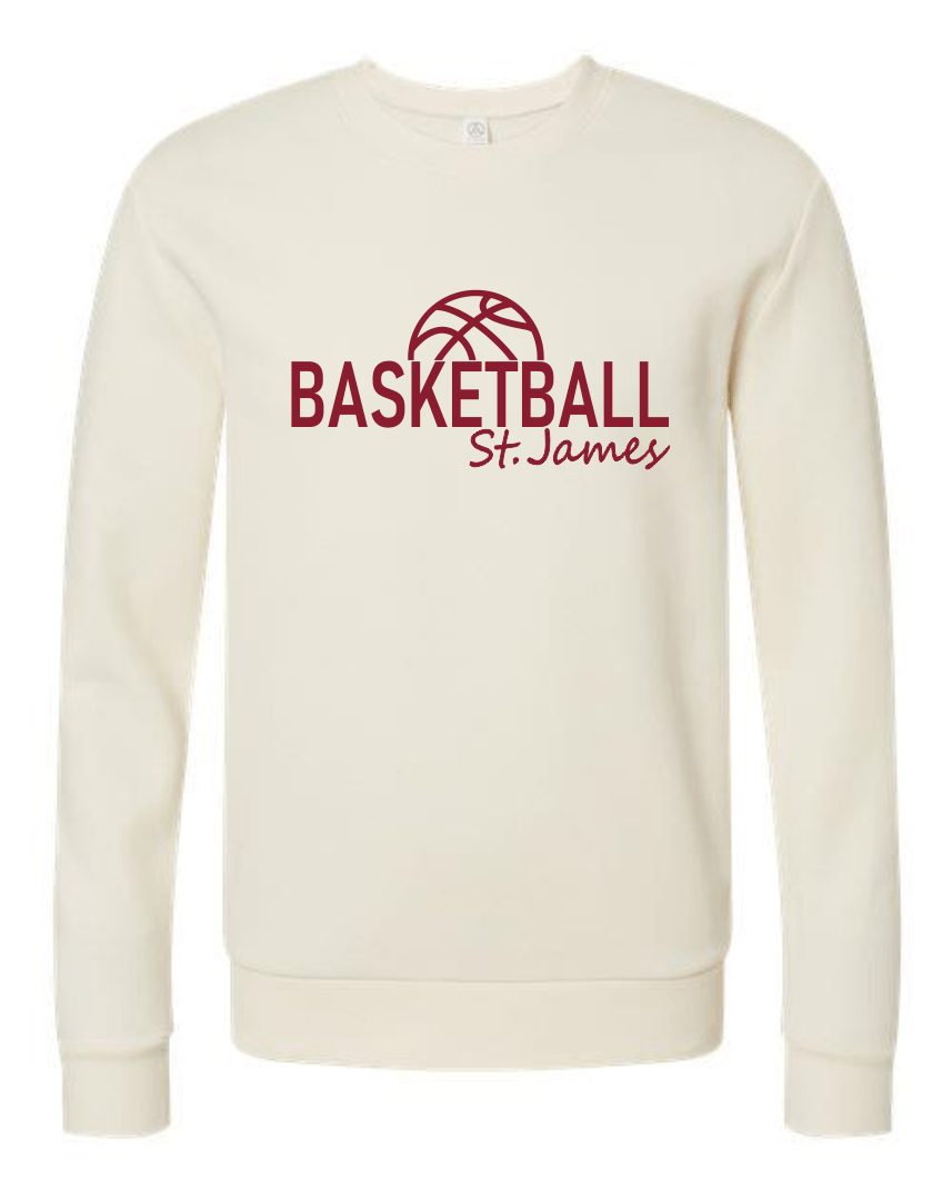 SJA Thunder Basketball Crewneck Cream