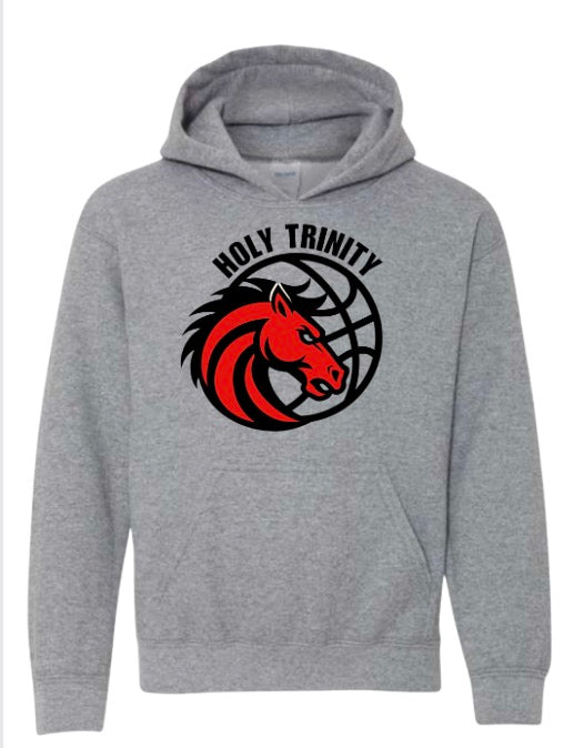 Holy Trinity Mighty Mustang Basketball Hooded Sweatshirt