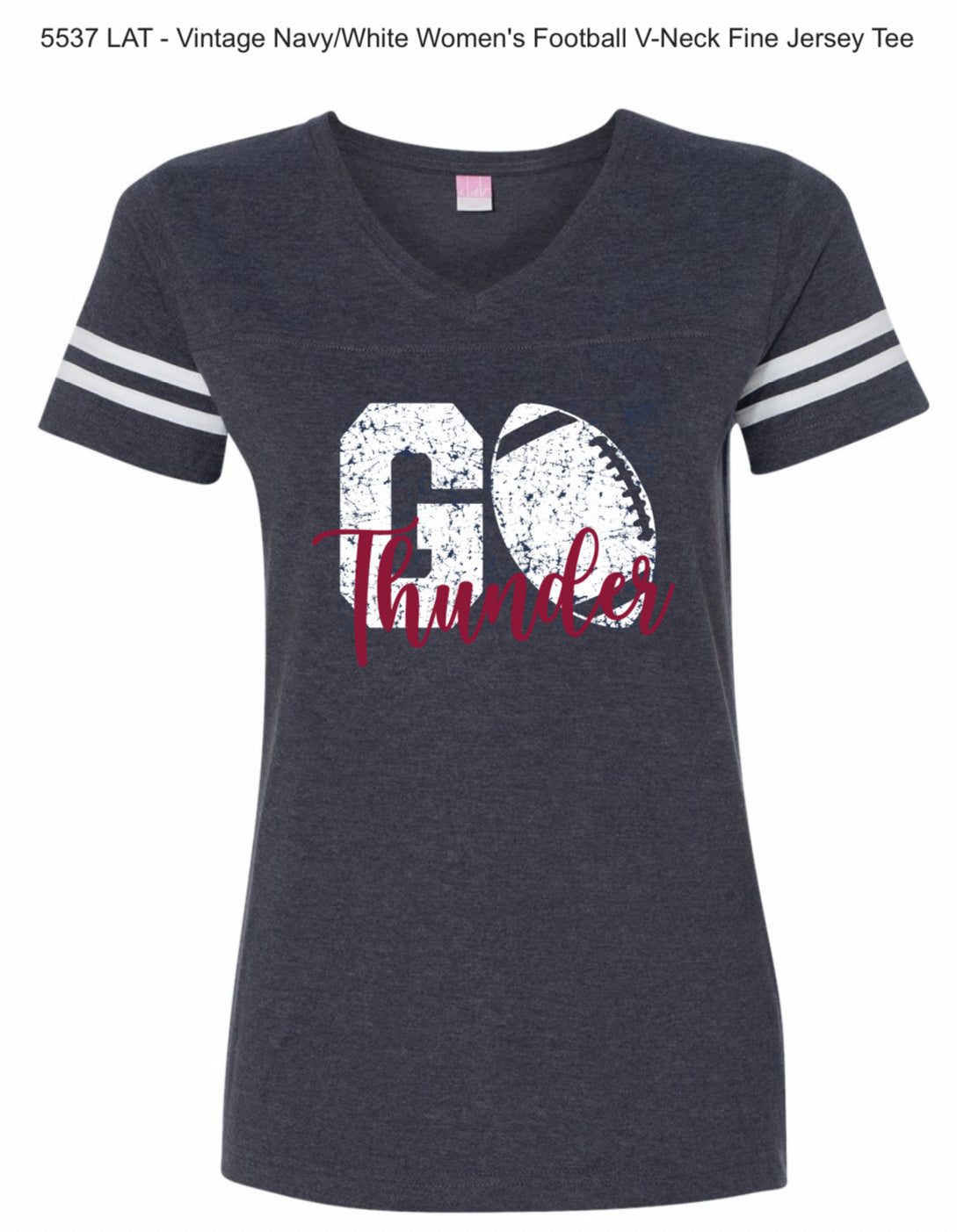LAT football Tee with GO Thunder