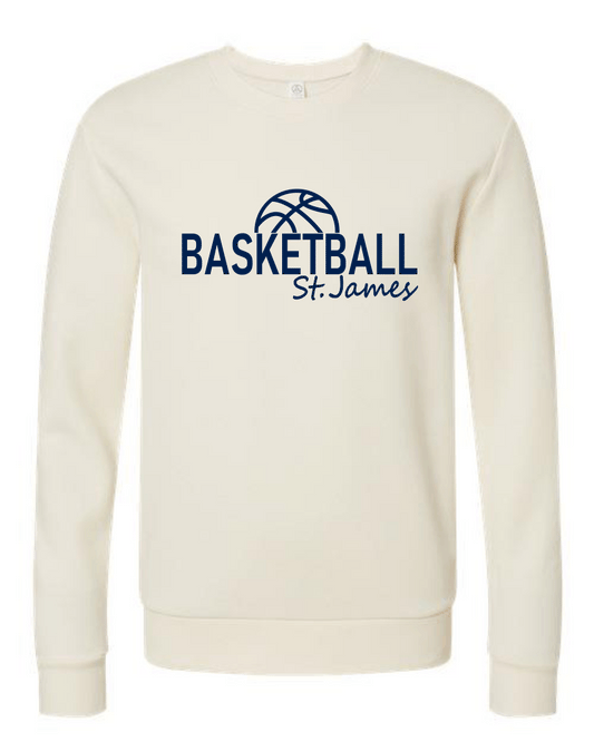 SJA Thunder Basketball Crewneck Cream/Navy