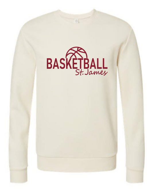 SJA Thunder Basketball Crewneck Cream
