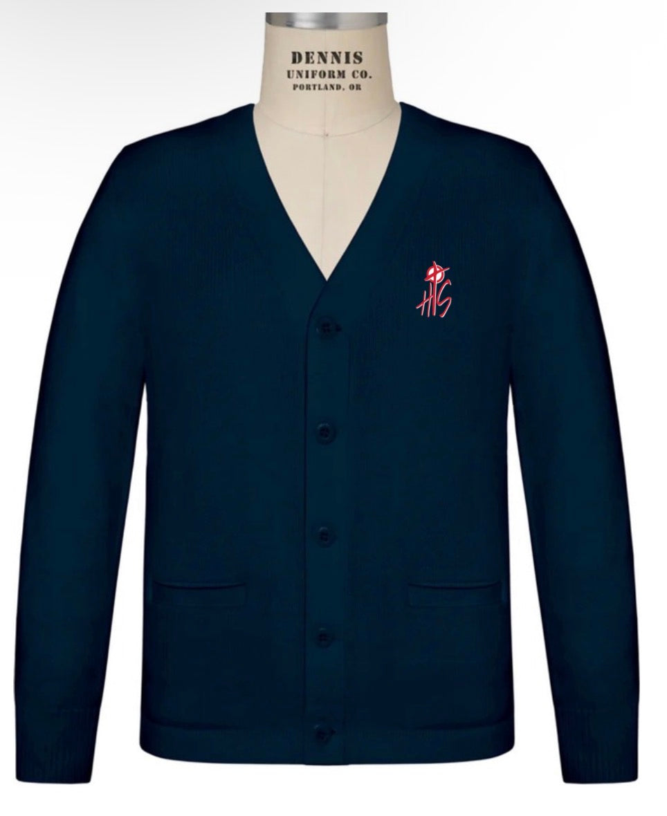 Navy School Cardigan