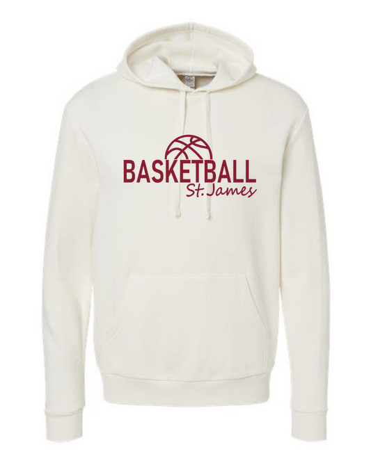 SJA Thunder Basketball Hooded Cream