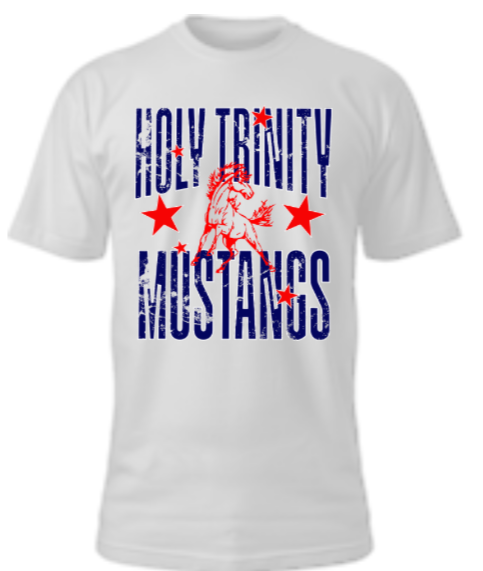 Holy Trinity Mustangs Distressed
