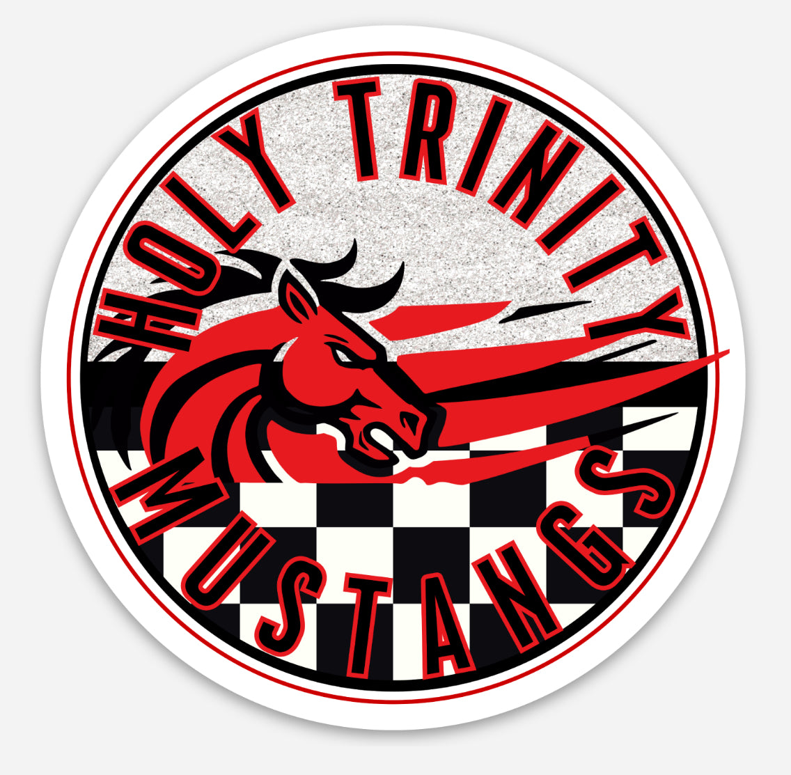 Mighty Mustang 3” Sticker