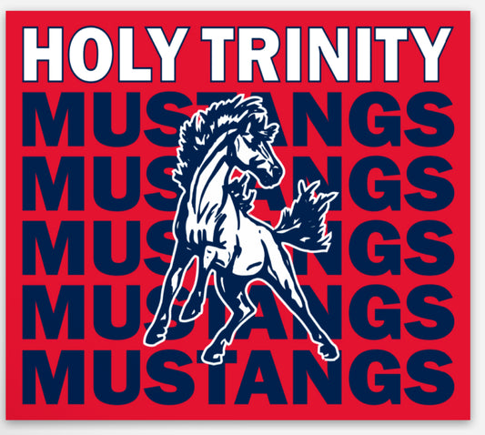 Holy Trinity Mustangs Magnet
