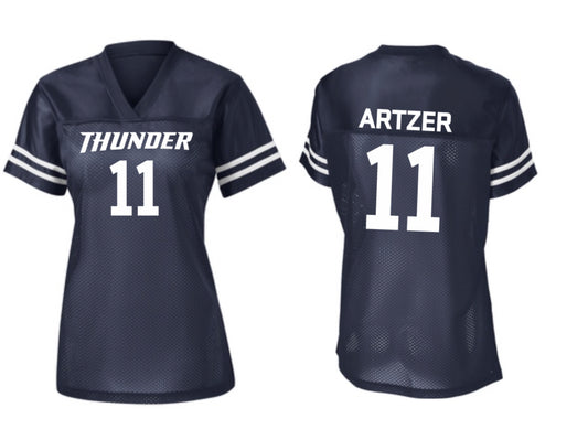 Thunder Mom Navy Football Jersey